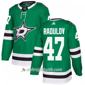 Män Ishockey Dallas Stars Jacket Tröja Alexander Radulov 47 Adidas 2017-2018 Kelly Grön Authentic